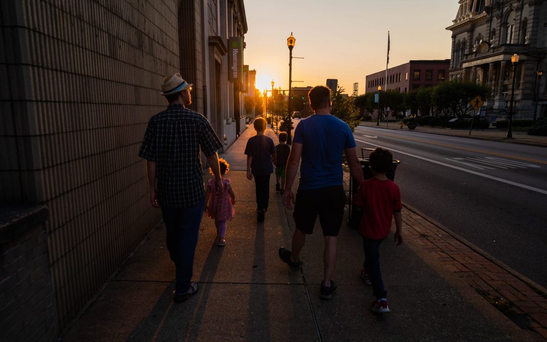 Joshua Eno on prayer walk with Brad Pauquette